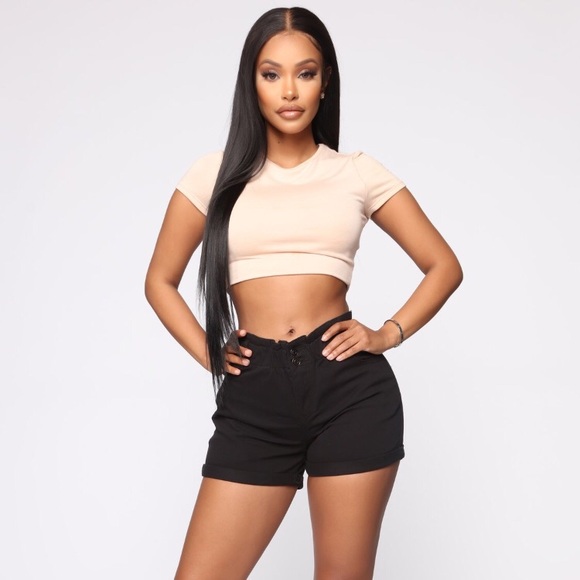 NWT Fashion Nova Always on My Mind Denim Shorts - Picture 1 of 4